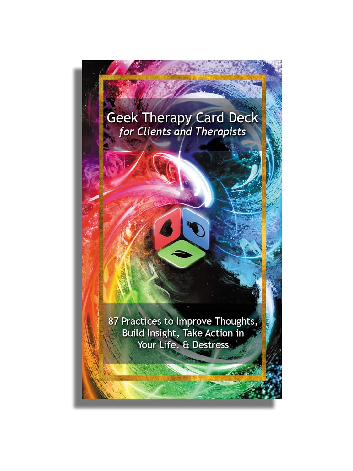 Geek Therapy Card Deck For Clients and Therapists: 87 Practices To Improve Thoughts, Build Insight, Take Action in Your life, & Destress