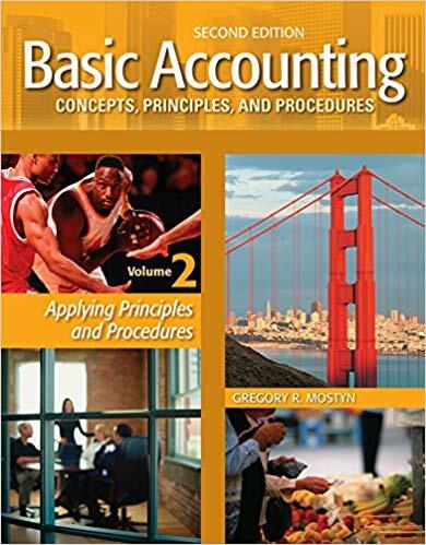 Basic Accounting Concepts  Principles  and Procedures  Vol. 2  2nd edition